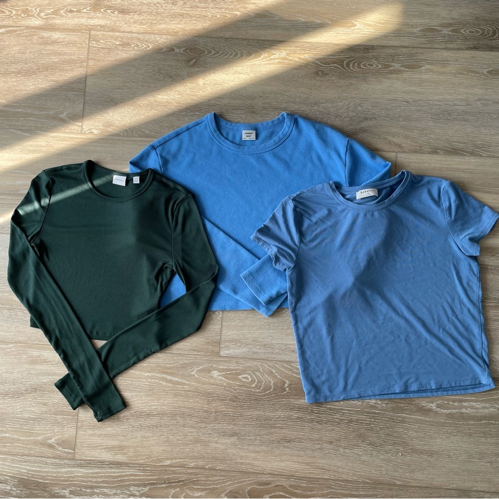 XS - Set of 3 Basics Tops from Aritzia